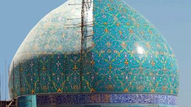 تصویر مرمت” گنبد مسجد جامع عباسی” اصفهان برابر پرسش‌های بی پایان