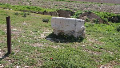 تصویر خطر درکَمین پایه ستون دو هزارسالۀ نورآباد